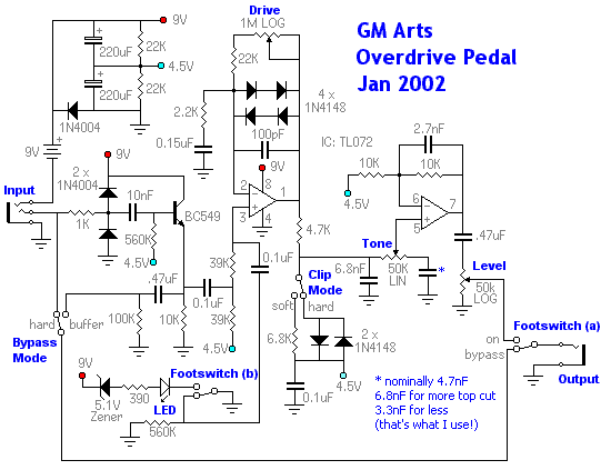 GM Arts Overdrive Pedal